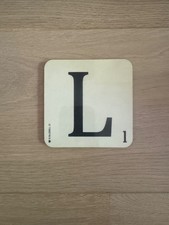 L Scrabble Letter Coaster