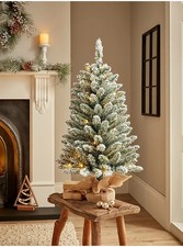 3ft Pre-Lit Snowy Christmas Tree - New Other
