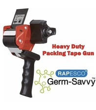 Rapesco Heavy Duty Box Packing Parcel Packaging Tape Gun Dispenser Pistol Grip 