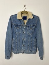 Zara Man Fur Lined Blue Denim