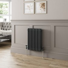 Traditional Colosseum Horizontal Triple Bar Column Radiator 600x425mm Anthracite