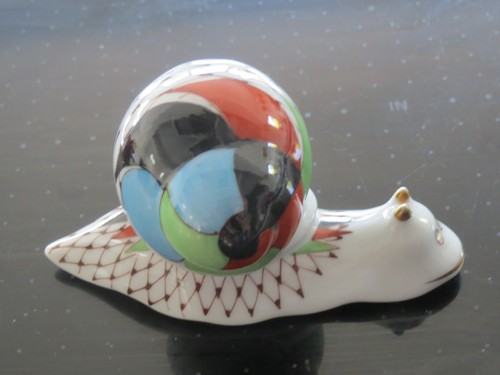Hollohaza snail porcelain - hollohaza,