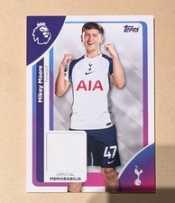 Mikey Moore Tottenham Hotspur Topps Premier League Player Worn Patch Relic Card