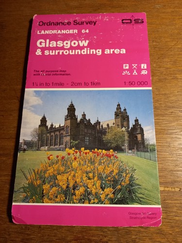 Landranger map glasgow - glasgow, and