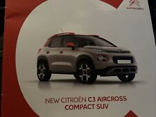 Citroen C3 Aircross Compact SUV Range Car Sales Info Brochure Frameable 2017