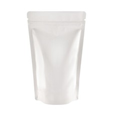 White Shiny Stand Up Pouches