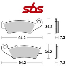 For Suzuki RM 125 1996-2008 Brake Pad Brake Front SBS 694HF Mixe Ceramic