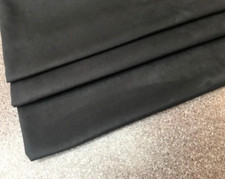 Black SUEDE FABRIC stretch upholstery car interior 150cm GREY