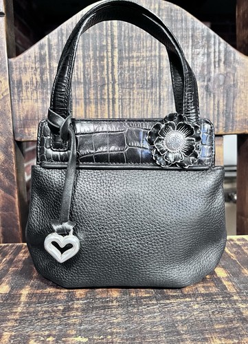 Brighton black pebble leather - black,