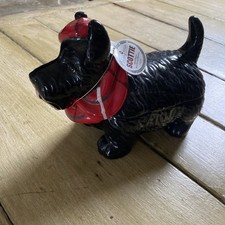 BLACK SCOTTIE DOG GRANDMA WILDS 2015 BISCUIT BARREL NOVELTY CERAMIC COOKIE JAR