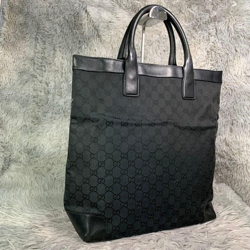 Gucci canvas black tote - gucci,