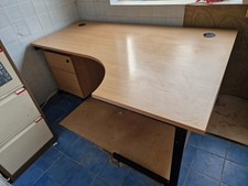 Ikea Desk - Beech - Curved - 180cm X 120cm