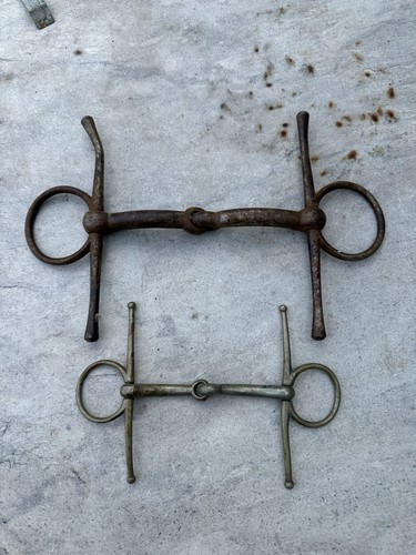 Vintage horse bits steel - steel, &