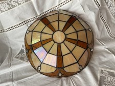 Tiffany Style Glass Uplighter Shade 12 Inch Diam