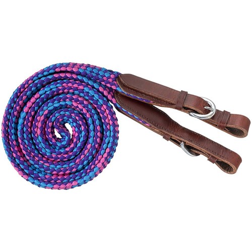 Braided reins zilco 7ft brown - zilco,