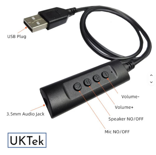 External usb sound card - external,