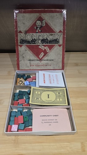 Vintage 1950s monopoly - 1950s, board