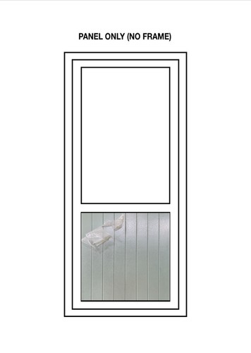 Upvc half door panel green - door, panel,