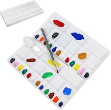 Liquidraw 41 Well Paint Palette, Large Folding Mixing Painting Palette Acrylic