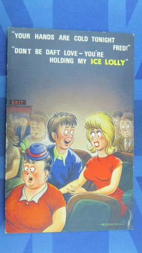 Saucy bamforth comic postcard - saucy,
