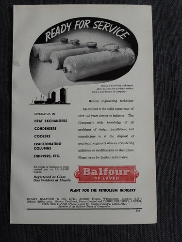 Advert print balfour leven - advert,