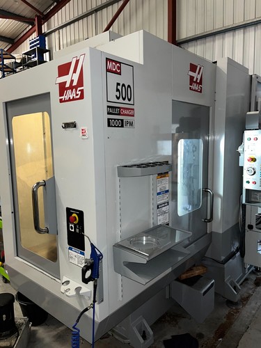 Haas mdc 500 pallet change - mdc,