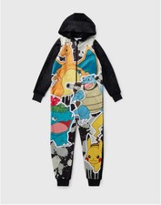 Pokemon Boys Black 1Onesie Fleece One Piece 11 Years New with Tags