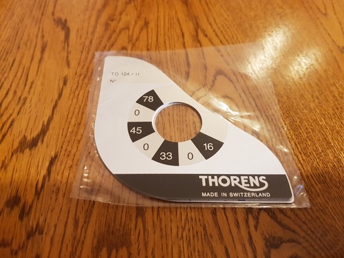 Thorens td124 mk2 - td124, speed