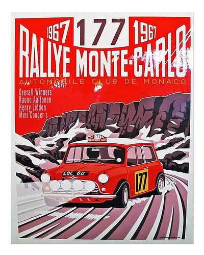 Vintage monte carlo - monte, rally