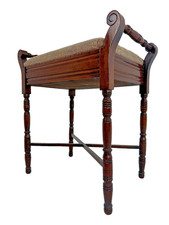 Vintage Antique Piano Stool