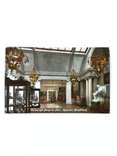 Bradford Vintage Postcard Cartwright Memorial Hall Interior 1905