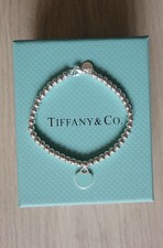 Tiffany & Co. Silver Bracelet 16cm Genuine Blue
