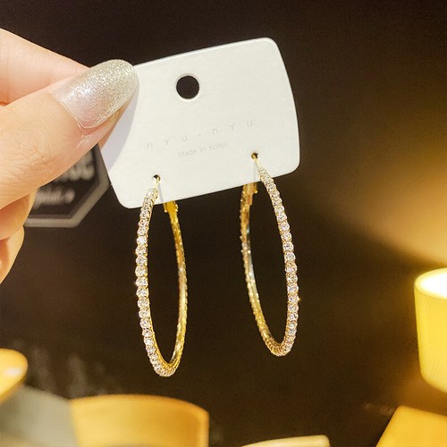 Earrings large hoop - big, circle