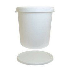 27.5 Litre Plastic Bucket Container with Tamper Evident Lid & Metal Handle