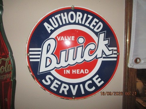 Buick porcelain sign - buick, art
