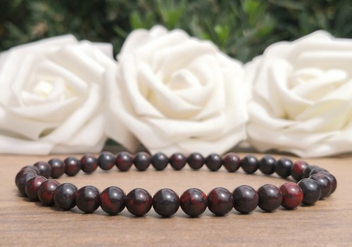 Bloodstone bead stretch - bead,