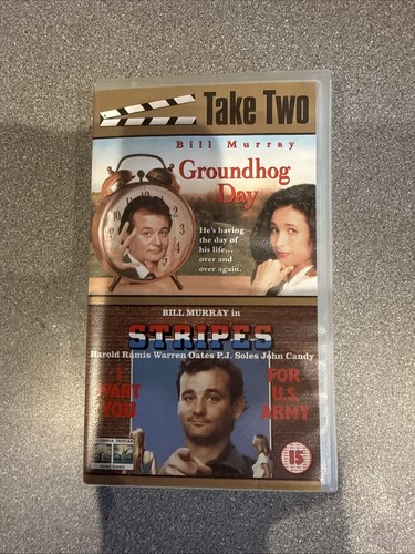 Groundhog day stripes - stripes, vhs