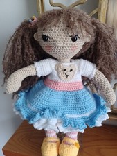   Hand-made Crochet doll with