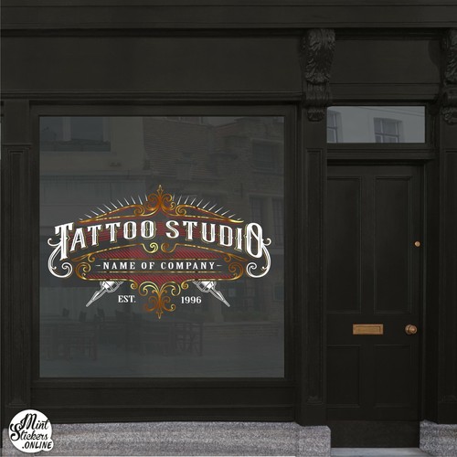 Tattoo shop studio window - shop,