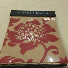 Clarke & Clarke Venetian Cotton Silks Samples 35 Swatches 14" x 12.5"