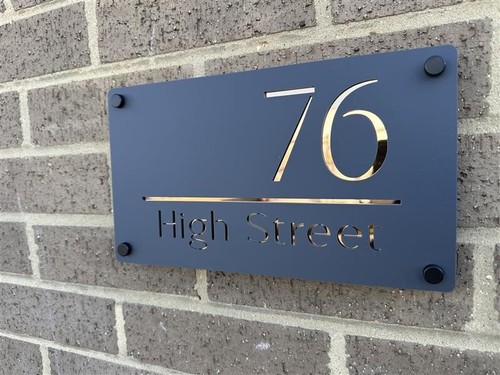 House number plaques - number,