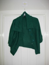 GEORGE Ladies Green Short Sleeve Cardigan