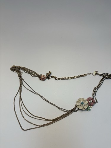 Gold tone layered - tone, multi-strand
