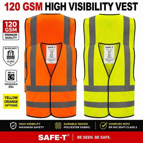 Premium 120gsm vis vest - premium, hi