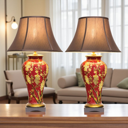 Pair chinese jar - chinese, table