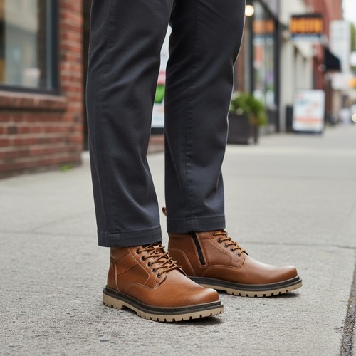 Combat boots high - high, top