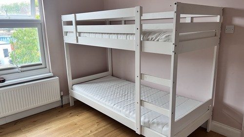 Ikea mydal white bunk - white, bed