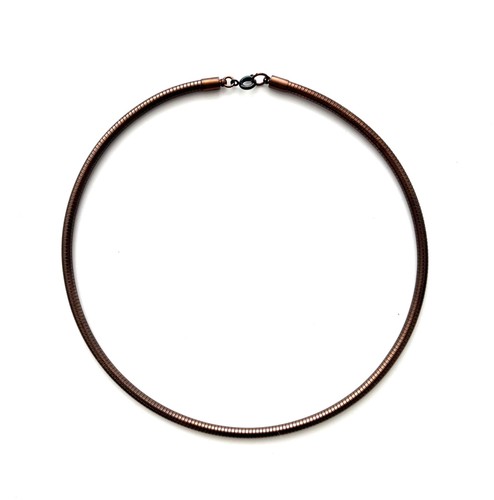 Cos metal round coil necklace - coil,