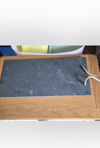 Slate hanging holes - slate, string