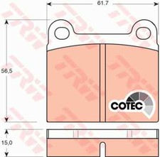 TRW GDB101 Brake Pad Set, disc